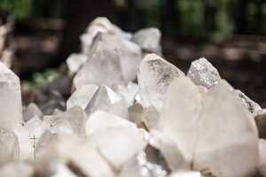 Natural quartz, close-up